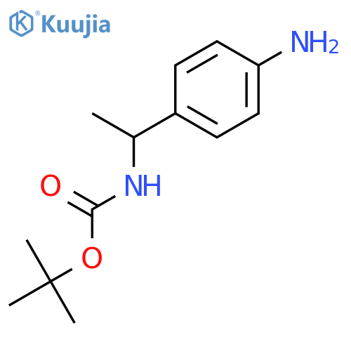 tert-Butyl N-1-(4-aminophenyl)ethylcarbamate structure