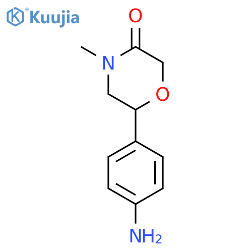 3-Morpholinone, 6-(4-aminophenyl)-4-methyl- structure