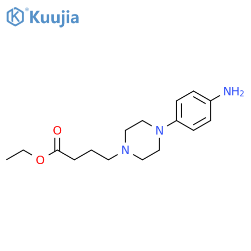 1-Piperazinebutanoic acid, 4-(4-aminophenyl)-, ethyl ester structure