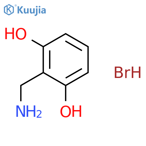 1,3-Benzenediol, 2-(aminomethyl)-, hydrobromide structure