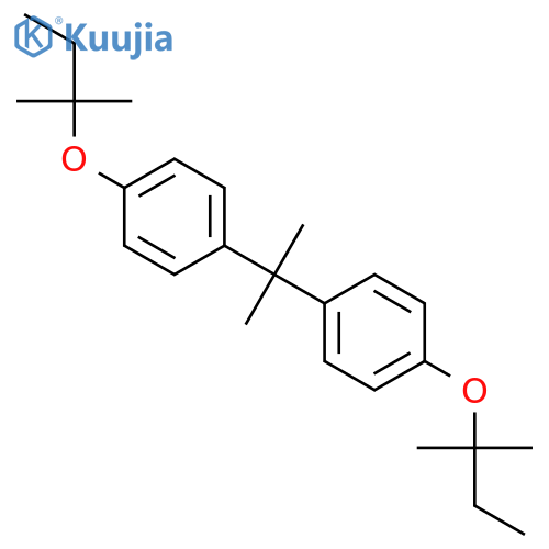 Benzene, 1,1'-(1-methylethylidene)bis[4-(1,1-dimethylpropoxy)- structure