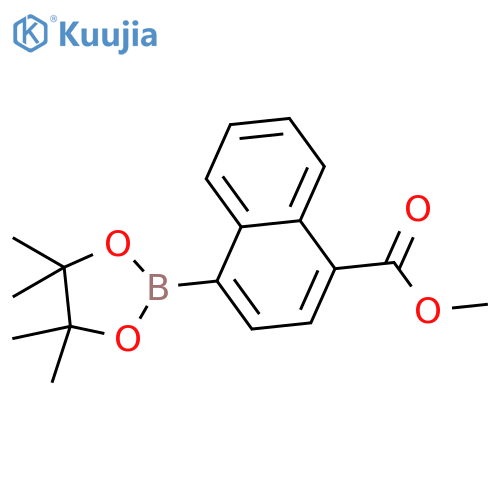 4-(Methoxycarbonyl)naphthalene-1-boronic acid, pinacol ester structure
