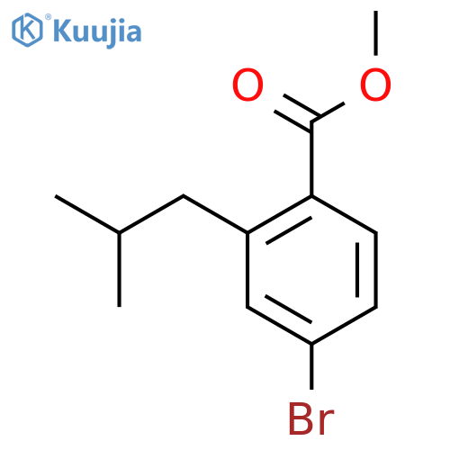 4-Bromo-2-(2-methylpropyl)-Benzoic Acid Methyl Ester structure