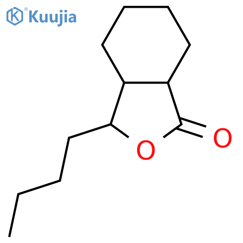 3-Butylhexahydro-1(3H)-isobenzofuranone; (3RS,3aSR,7aRS)-form structure