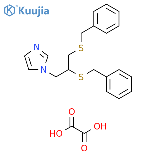 1H-Imidazole, 1-[2,3-bis[(phenylmethyl)thio]propyl]-, ethanedioate structure