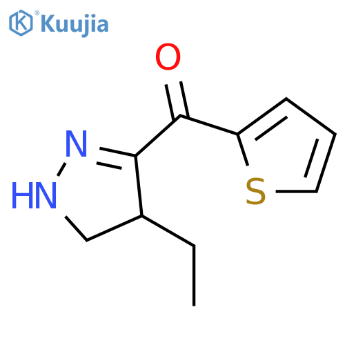 Methanone, (4-ethyl-4,5-dihydro-1H-pyrazol-3-yl)-2-thienyl- structure