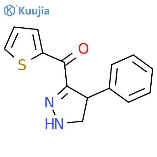 Methanone, (4,5-dihydro-4-phenyl-1H-pyrazol-3-yl)-2-thienyl- structure