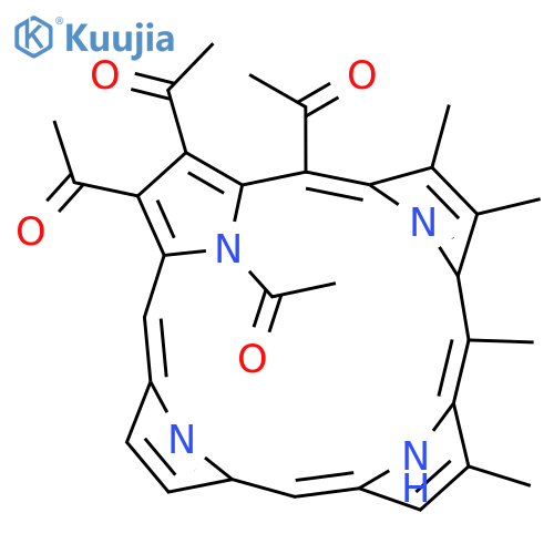 Ethanone, 1,1',1'',1'''-(tetramethyl-21H,23H-porphinetetrayl)tetrakis- structure