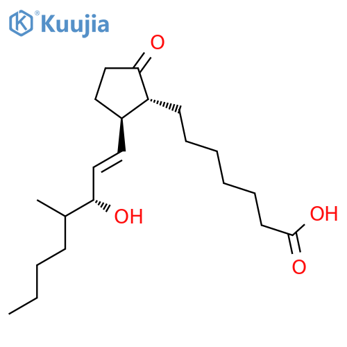 Prost-13-en-1-oic acid, 15-hydroxy-16-methyl-9-oxo-, (13E,15R)- structure