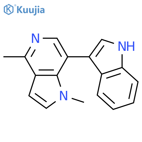 1H-Pyrrolo[3,2-c]pyridine, 7-(1H-indol-3-yl)-1,4-dimethyl- structure