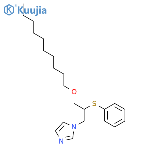 1H-Imidazole, 1-[3-(decyloxy)-2-(phenylthio)propyl]- structure