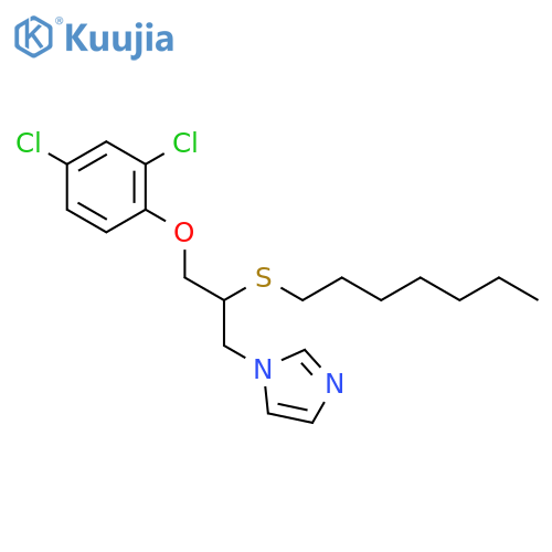 1H-Imidazole, 1-[3-(2,4-dichlorophenoxy)-2-(heptylthio)propyl]- structure
