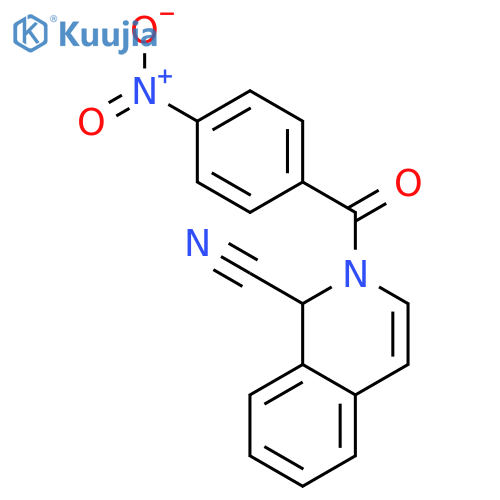1-Isoquinolinecarbonitrile, 1,2-dihydro-2-(4-nitrobenzoyl)- structure