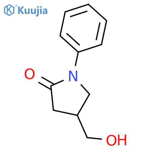 4-(Hydroxymethyl)-1-phenylpyrrolidin-2-one structure