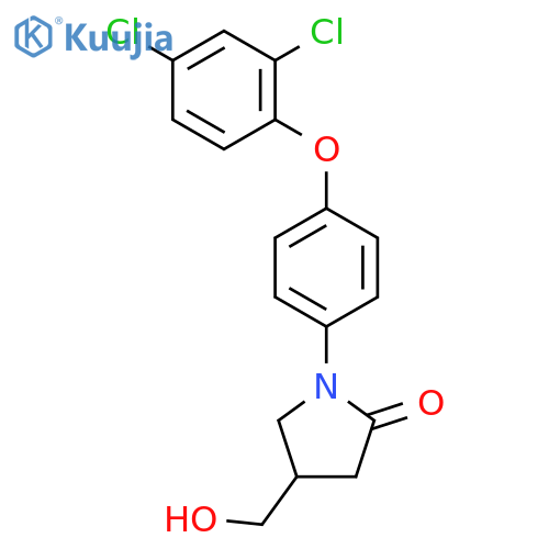 2-Pyrrolidinone, 1-[4-(2,4-dichlorophenoxy)phenyl]-4-(hydroxymethyl)- structure