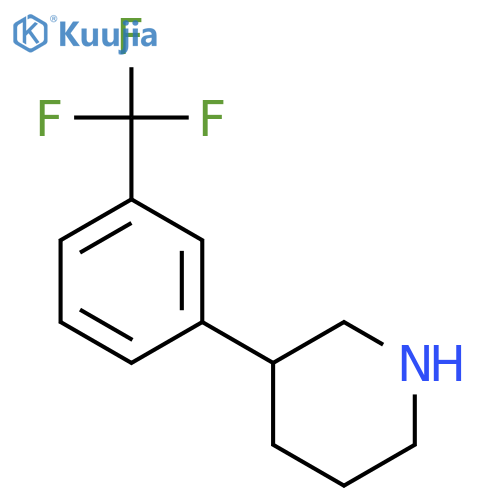 3-[3-(trifluoromethyl)phenyl]piperidine structure