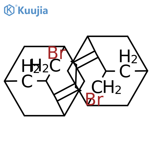 Tricyclo[3.3.1.13,7]decane, 2,2'-(1,2-dibromo-1,2-ethanediylidene)bis- structure