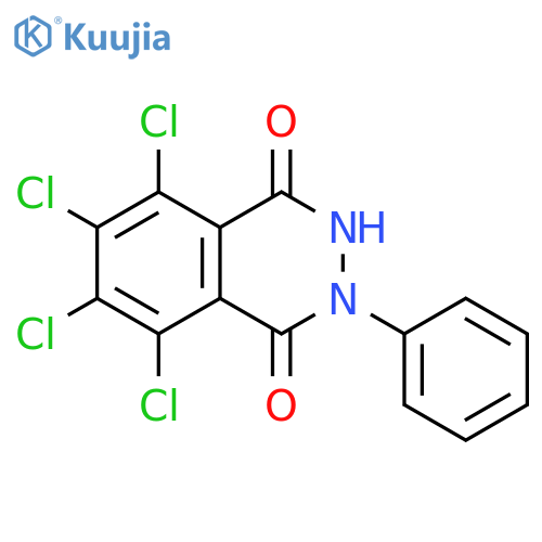 1,4-Phthalazinedione, 5,6,7,8-tetrachloro-2,3-dihydro-2-phenyl- structure
