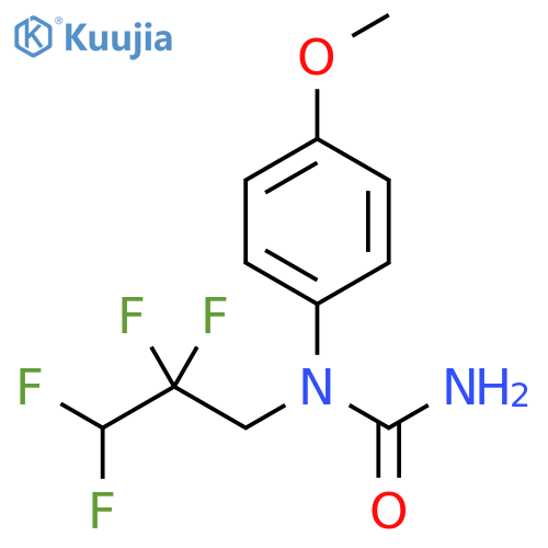 Urea, N-(4-methoxyphenyl)-N-(2,2,3,3-tetrafluoropropyl)- structure