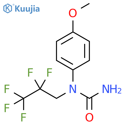 Urea, N-(4-methoxyphenyl)-N-(2,2,3,3,3-pentafluoropropyl)- structure