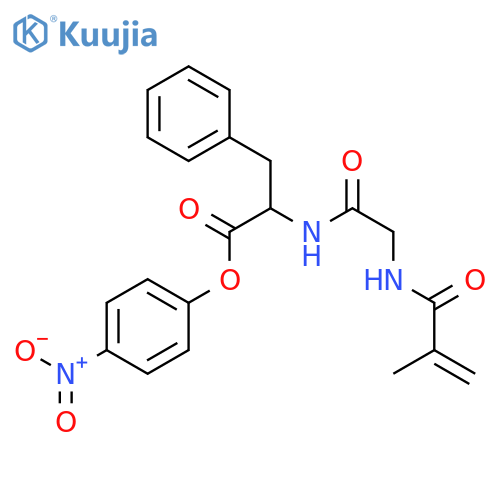 L-Phenylalanine,N-[N-(2-methyl-1-oxo-2-propenyl)glycyl]-, 4-nitrophenyl ester (9CI) structure
