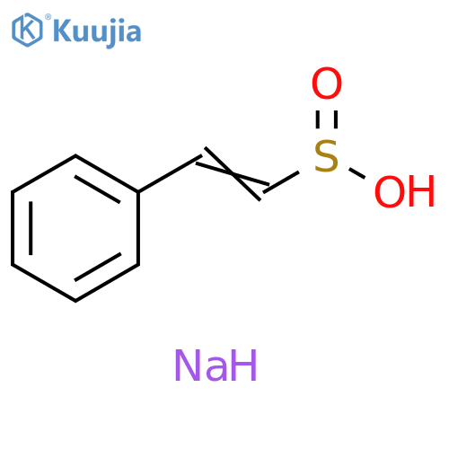 Ethenesulfinic acid, 2-phenyl-, sodium salt (1:1) structure