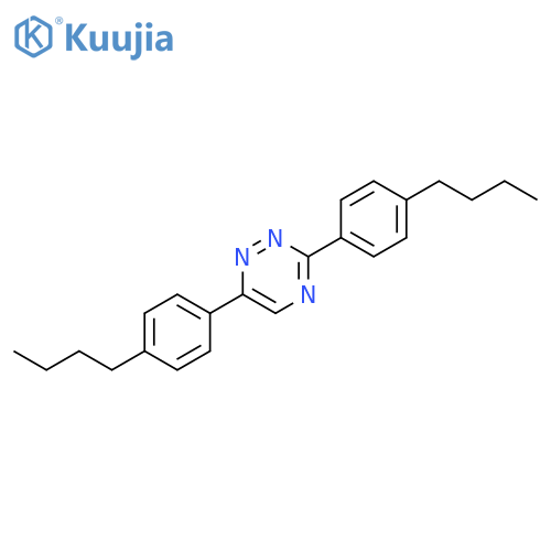 1,2,4-Triazine, 3,6-bis(4-butylphenyl)- structure