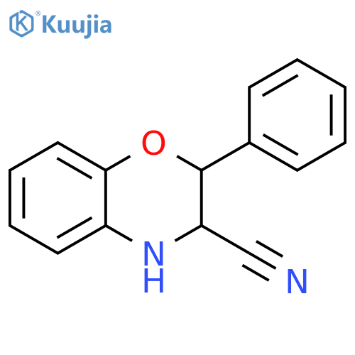 2H-1,4-Benzoxazine-3-carbonitrile, 3,4-dihydro-2-phenyl- structure