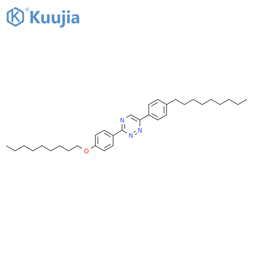 1,2,4-Triazine, 3-[4-(nonyloxy)phenyl]-6-(4-nonylphenyl)- structure