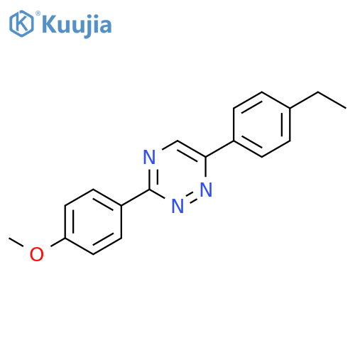 1,2,4-Triazine, 6-(4-ethylphenyl)-3-(4-methoxyphenyl)- structure