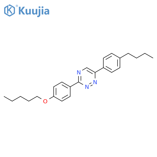 1,2,4-Triazine, 6-(4-butylphenyl)-3-[4-(pentyloxy)phenyl]- structure