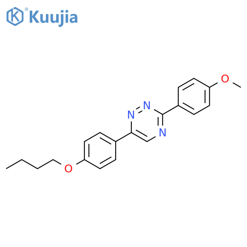 1,2,4-Triazine, 6-(4-butoxyphenyl)-3-(4-methoxyphenyl)- structure