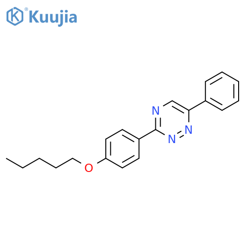 1,2,4-Triazine, 3-[4-(pentyloxy)phenyl]-6-phenyl- structure