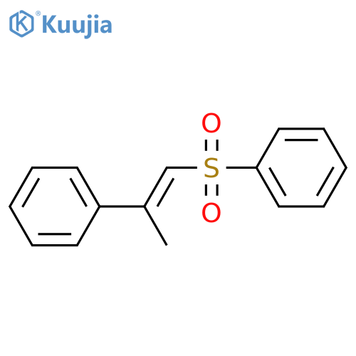 Benzene, [(2-phenyl-1-propenyl)sulfonyl]-, (E)- structure