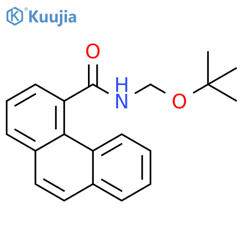 4-Phenanthrenecarboxamide, N-[(1,1-dimethylethoxy)methyl]- structure