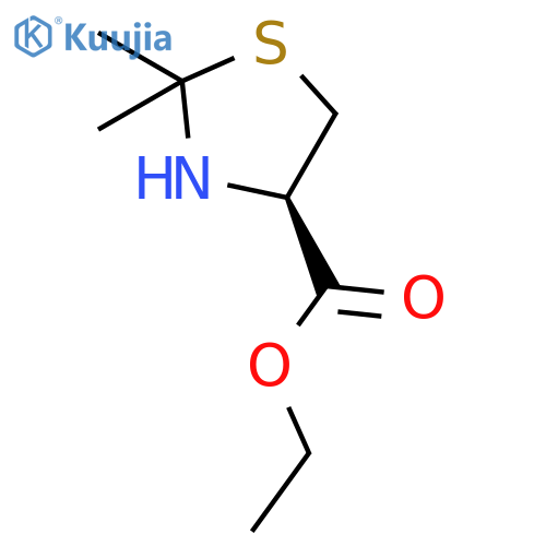 ethyl (4R)-2,2-dimethyl-1,3-thiazolidine-4-carboxylate structure
