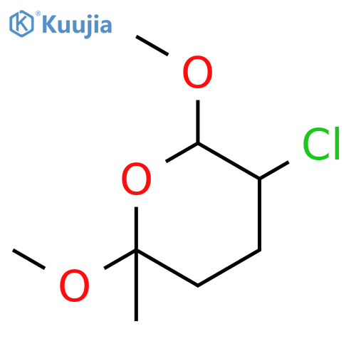 2H-Pyran, 5-chlorotetrahydro-2,6-dimethoxy-2-methyl- structure