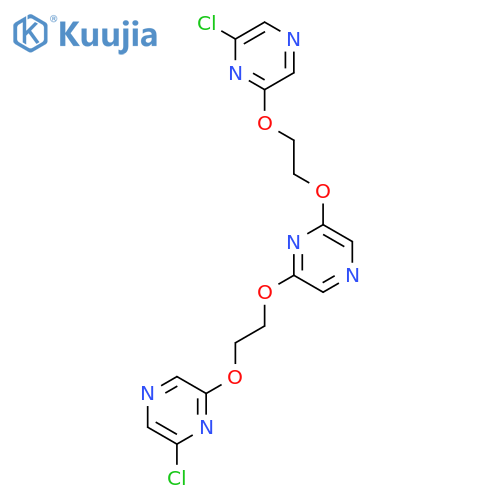 PYRAZINE, 2,6-BIS[2-[(6-CHLOROPYRAZINYL)OXY]ETHOXY]- structure