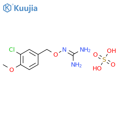2-[(3-chloro-4-methoxybenzyl)oxy]guanidine sulfate (1:1) structure