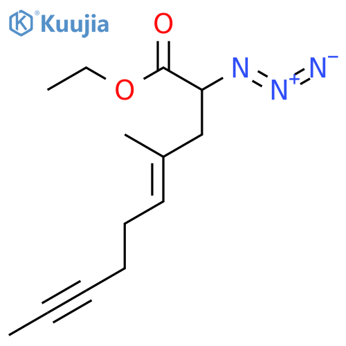 4-Decen-8-ynoic acid, 2-azido-4-methyl-, ethyl ester structure