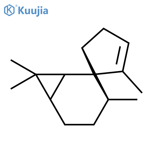 Cyclopenta[2,3]cyclopropa[1,2-a]cyclopropa[c]benzene,1,1a,2,3,3a,3b,4,6b-octahydro-1,1,3a,6-tetramethyl-, (1aS,3aS,3bS,6aS,6bR)- structure
