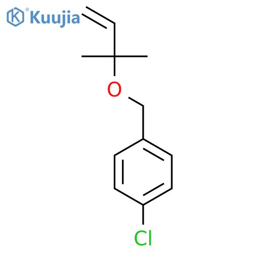 Benzene, 1-chloro-4-[[(1,1-dimethyl-2-propenyl)oxy]methyl]- structure