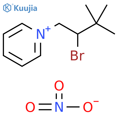 Pyridinium, 1-(2-bromo-3,3-dimethylbutyl)-, nitrate structure