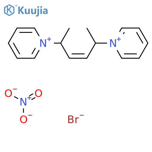 PYRIDINIUM, 1,1'-(1,4-DIMETHYL-2-BUTENE-1,4-DIYL)BIS-, BROMIDE NITRATE structure