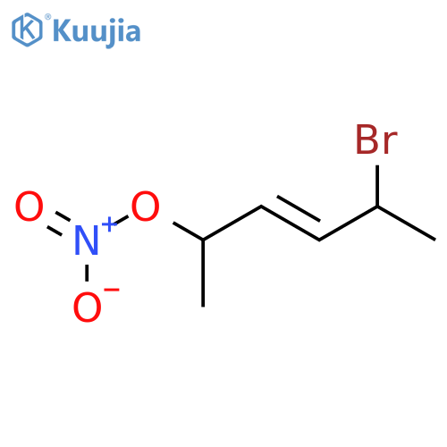 3-Hexen-2-ol, 5-bromo-, nitrate, (E)- structure