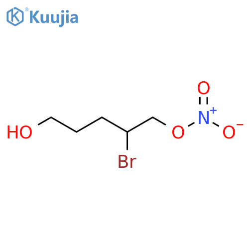 1,5-Pentanediol, 2-bromo-, 1-nitrate structure
