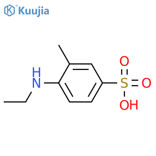 Benzenesulfonic acid,4-(ethylamino)-3-methyl- structure
