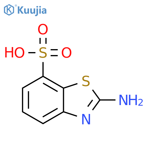 7-BENZOTHIAZOLESULFONIC ACID, 2-AMINO- structure