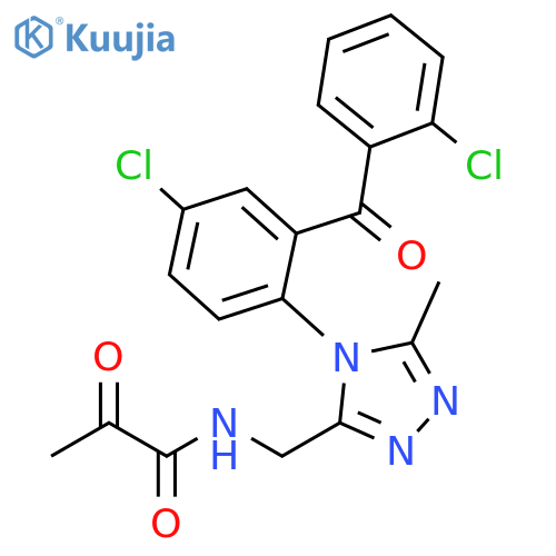 Propanamide,N-[[4-[4-chloro-2-(2-chlorobenzoyl)phenyl]-5-methyl-4H-1,2,4-triazol-3-yl]methyl]-2-oxo- structure