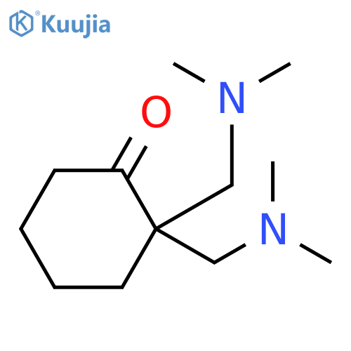 Cyclohexanone, 2,2-bis[(dimethylamino)methyl]- structure